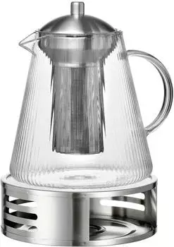 Ritzenhoff & Breker Jive Teekanne mit Sieb & St&ouml;vchen, transparent, 1,5l