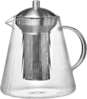 Ritzenhoff & Breker Jive Teekanne mit Edelstahlsieb, transparent, 1,5l (824636)