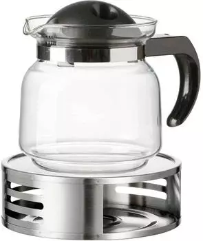 Ritzenhoff & Breker Ravenna Teekanne mit Stövchen, transparent, 800ml