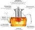 Gerster Teekanne aus Borosilikatglas mit Siebeinsatz, 1000ml