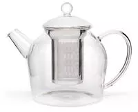 Bredemeijer Tee-Kanne Minuet Santhee, Glas, mit Edelstahl-Filter, transparent, 1,2 l