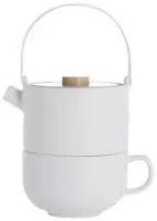 bredemeijer 142007, bredemeijer Teekanne mit Tasse, 1 Person, wei&szlig;, 500 ml,...