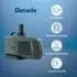 Kerry Electronics Salzwasserpumpe 2000l/h 35W 2,4m Förderhöhe 10m Kabel (keq2000f)