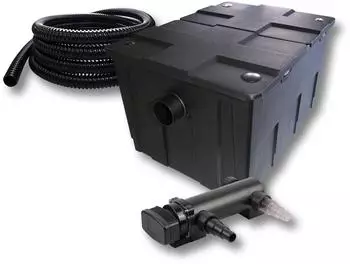 SunSun CBF-550 Teichfilter-Set bis 60000L mit UVC-Klärer 18W, 5m Schlauch (54038)