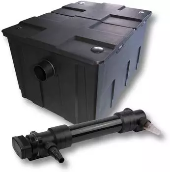 Wiltec CBF-550 + CUV-636 Teichfilter-Set 60000L mit 36W UVC Klärer (54026)
