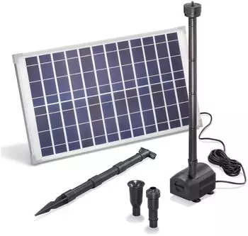 Esotec Solarpumpen-Set 25/1250 Teichpumpe 1250l/h 25Wp Solarmodul (101915)