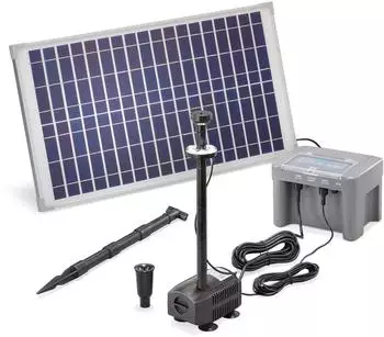 Esotec Solar Teichpumpenset 25/650 LED mit proBatt Funktion (101925)