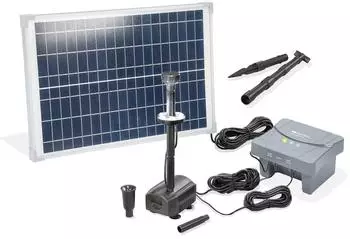 Esotec Teichpumpen-Set 25/700 LED mit 12,8V/6Ah LiFe-Akkuspeicher (101938)