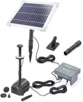 Esotec Solar Teichpumpenset 6/230 LED mit 6,4V/4Ah LiFe-Akkuspeicher (101935)