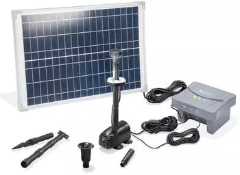 Esotec Solar-Teichpumpenset 25/700 LED 12,8V/6Ah LiFePO4 (101024)