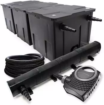 SunSun CBF-350C Teichfilter-Komplettset bis 90000L, UVC 72W, Pumpe 8000l/h (55189)