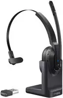 EKSA H5 On Ear Headset Bluetooth Schwarz Mikrofon-Rauschunterdr&uuml;ckung, Noise