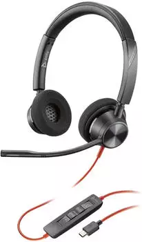Plantronics Blackwire 3320 USB-C Microsoft Teams + USB-C/A Adapter