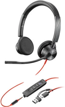 Plantronics Blackwire 3325-M USB-C + USB-C/A-Adapter Plantronics Blackwire 3325-M USB-C + USB-C/A-Adapter