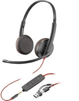 poly 8X229AA, Poly Blackwire 3225 Stereo Headset On-Ear