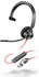 Plantronics Blackwire 3310-M USB-C + USB-C/A-Adapter