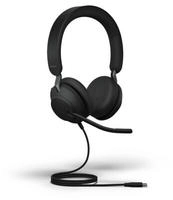 Jabra Evolve2 40 SE Stereo Headset Schwarz - UC-Version, USB-C/A, Busylight -