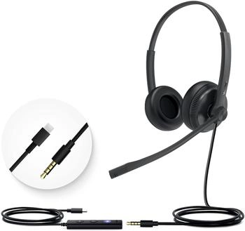 Yealink 1308033 Headset UH34 SE Dual Teams (Kabelgebunden), Office Headset, Schwarz