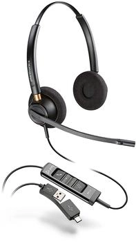 Poly HP EncorePro 525 USB-C Stereo-Headset, Kabelgebunden, Anrufe/Musik, 55 g, Kopfhörer, Schwarz (Kabelgebunden, USB-A), Office Headset, Schwarz