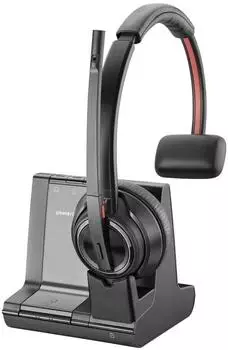 Poly SAVI 8210 -M D2 USB-A HS (Kabellos, USB-A), Office Headset, Schwarz