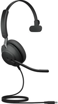 Jabra EVOLVE2 40 SE USB-C UC (Kabelgebunden, USB-C), Office Headset, Schwarz