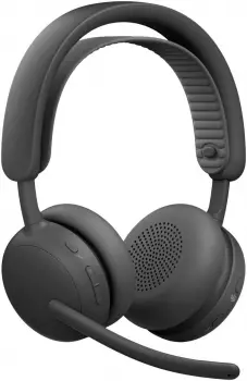 Logitech 981-001498, Kabellos, Graphit (Kabelgebunden, Kabellos, USB-C), Office Headset, Grau