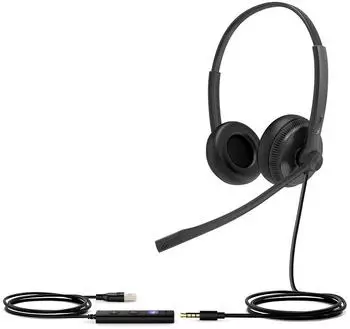 Yealink UH34 SE headset Dual UC (UH34 SE DUAL UC) (Kabelgebunden, USB-C), Office Headset