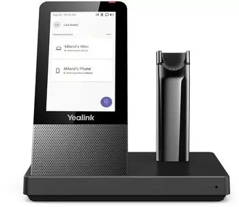 Yealink WHB6X (Kabellos, USB-A), Office Headset, Schwarz