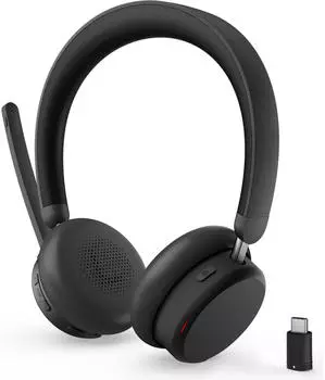 Lenovo ANC Headset 6550, Kabellos, B&uuml;ro/Callcenter, 20 20000 Hz, 165 g, Kopfh&ouml;rer, Schwarz (Kabellos, USB-C), Office Headset, Schwarz