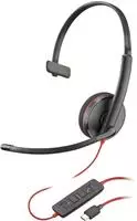 poly 8X214A6, Poly Blackwire 3210 Mono Headset On-Ear