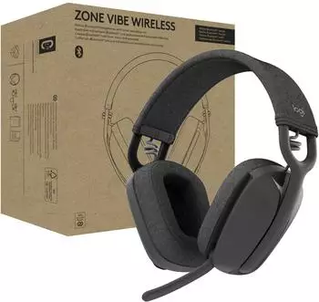 Logitech Zone Vibe Wireless Teams native Bluetooth-Verbindung Grafit