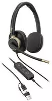HP POLY Mission 825 - Mission 800 Series - Headset - On-Ear - kabelgebunden - aktive