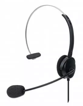 Manhattan Mono USB-Headset, Office Headset, Schwarz