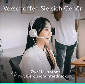Logitech Zone Wired 2 Teams grauwei&szlig;