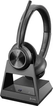 Poly SAVI 7320 STEREO DECT (Kabelgebunden), Office Headset, Schwarz