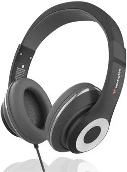 Verbatim 30198 (Kabelgebunden, USB-C), Office Headset, Schwarz