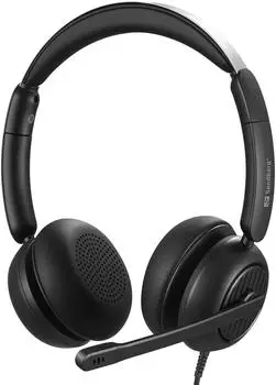 Sandberg 3in1 Office Headset Pro ENC (Kabelgebunden, USB-C, Microsoft Teams), Office Headset, Schwarz