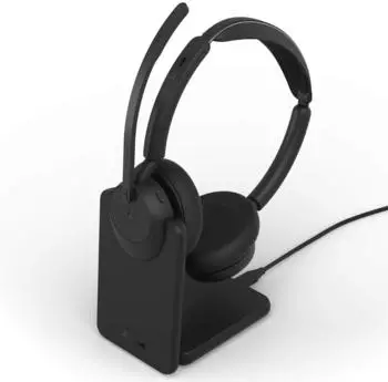 Jabra Evolve3 45 MS Stereo USB-C mit Dongle + Ladestation
