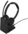 Jabra Evolve3 45 MS Stereo USB-C mit Dongle + Ladestation
