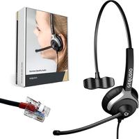 Gequdio WA9002 - Kabelgebunden - B&uuml;ro/Callcenter - 60 g - Kopfh&ouml;rer - Schwarz