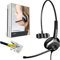 Gequdio WA9003 - Kabelgebunden - B&uuml;ro/Callcenter - 60 g - Kopfh&ouml;rer - Schwarz