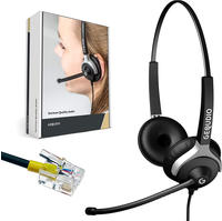Gequdio WA9023 - Kabelgebunden - B&uuml;ro/Callcenter - 80 g - Kopfh&ouml;rer - Schwarz