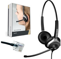 Gequdio WA9024, Gequdio Headset 2-Ohr f&uuml;r Unify mit Kabel