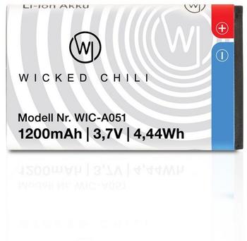 Wicked Chili 1x Akku für Fritz!Fon C6 Telefon ersetzt AVM Fritzfon A051 Batterie