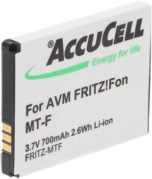 AccuCell Akku passend für schnurlos Telefon FritzFon MT-F Akku 312BAT006, 312BAT016