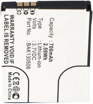 AccuCell AVM Fritz Fon M2 Nachbauakku 700mAh passend für Fritz! Fon M2 Akku FRITZ!FON C4, BAK130506, Fritz!Fon M2 Akku