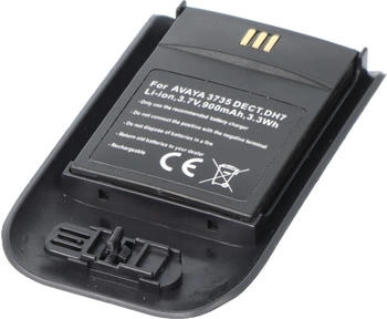 AccuCell Akku passend für AVAYA 3735 DECT, DH7, Li-ion, 3,7V, 900mAh, 3,3Wh, schwarz