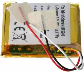 AccuCell Akku passend für Jabra Solemate, HFS200, Li-Polymer, 3,7V, 1000mAh, 3,7Wh