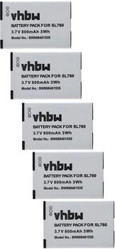 vhbw 5x Akku kompatibel mit Unify OpenStage SL4 Professional, OpenStage SL5, OpenScape SL5 schnurlos Festnetz Telefon (800 mAh, 3,7 V, Li-Ion)