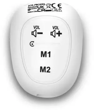 Geemarc SOS-PRO 595 DECT Notruf-Anhänger mit Freisprechfunktion, weiß (SOSPRO595_WH_VDE)